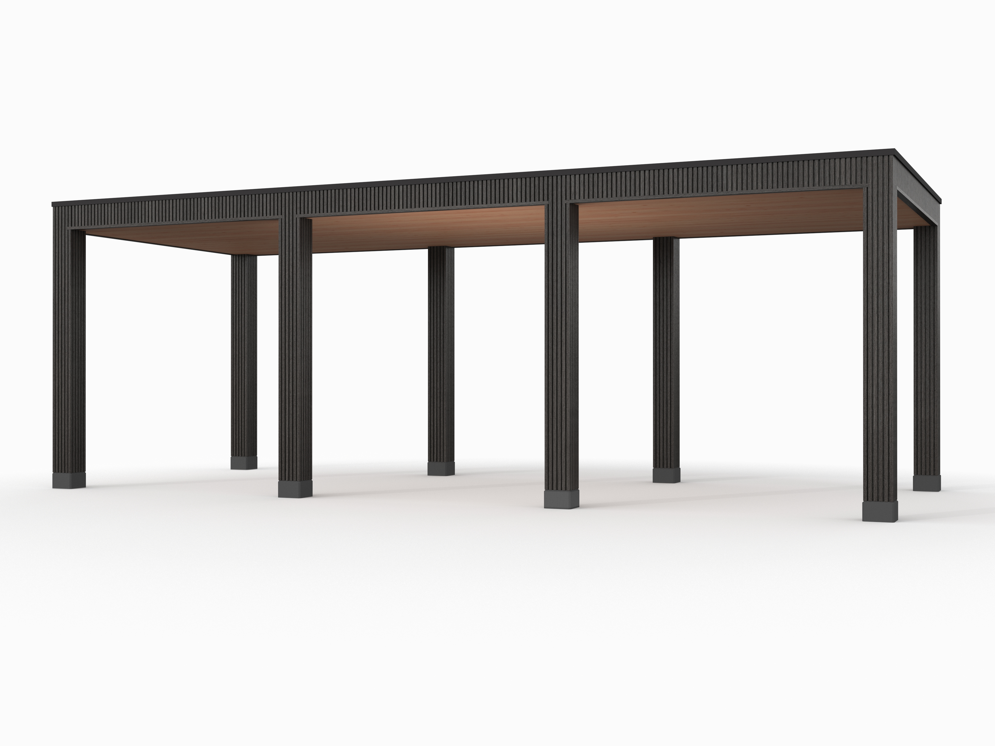 Douglas overkapping, 750 x 300, Westwood Rhombus Zwart - Afbeelding 1